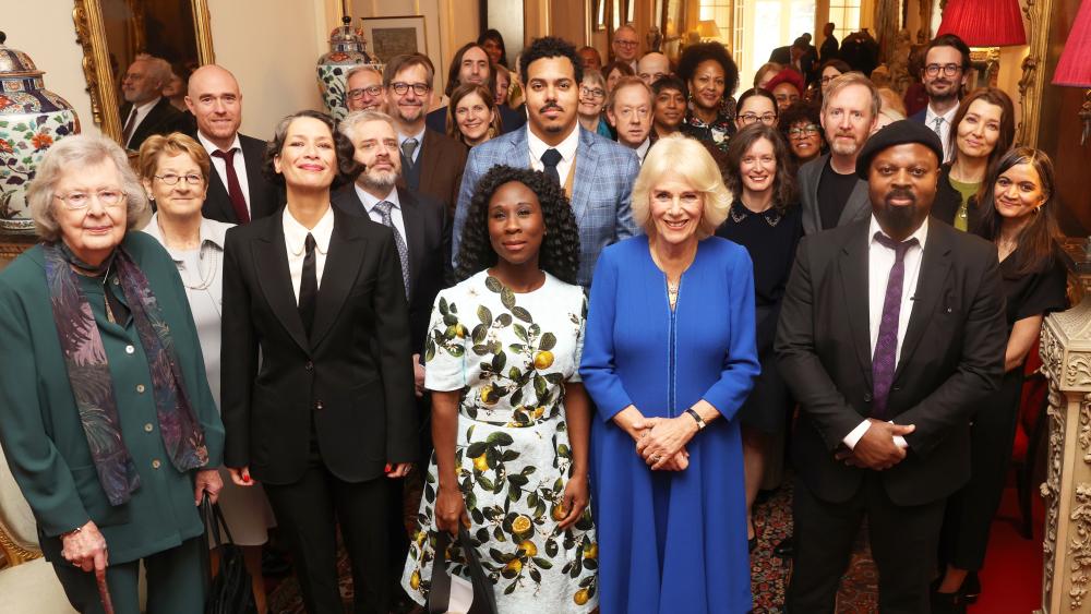 Queen Camilla hosts a reception to celebrate the Booker Prize 2023 shortlist authors at Clarence House, November 23, 2023