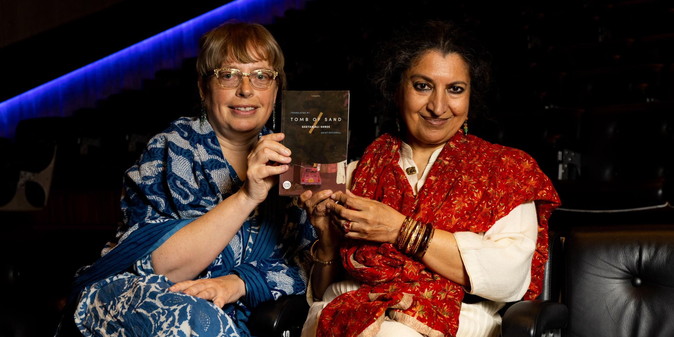 Translator Daisy Rockwell and author Geetanjali Shree