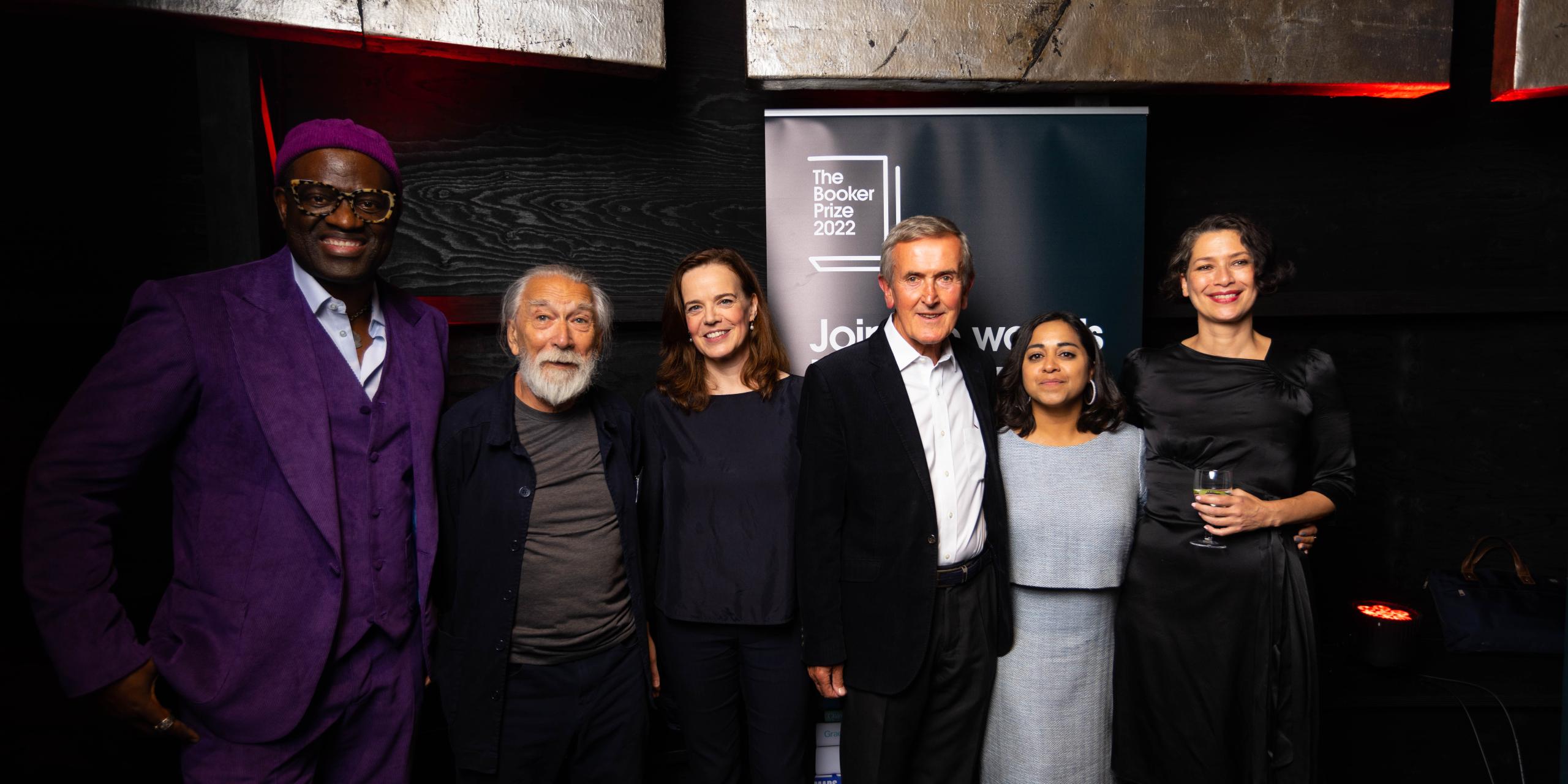 The Booker Prize 2022 judges at the shortlist announcement held at the Serpentine Pavilion