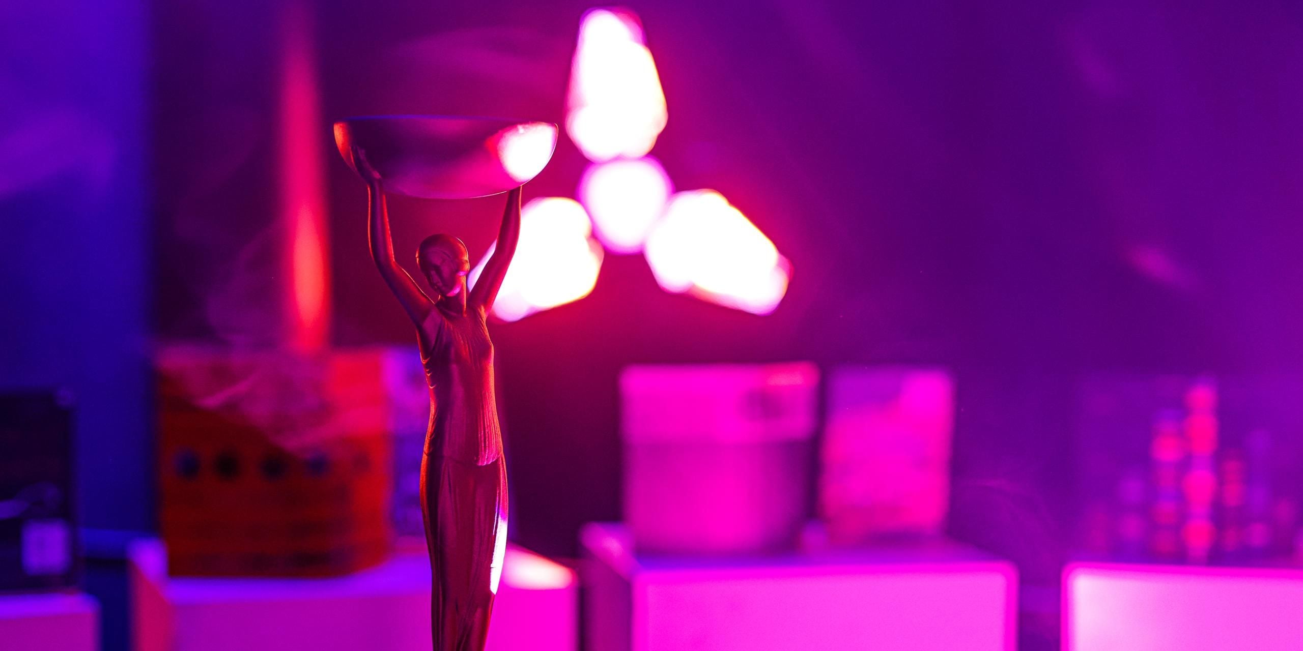 The Booker Prize 2022 trophy
