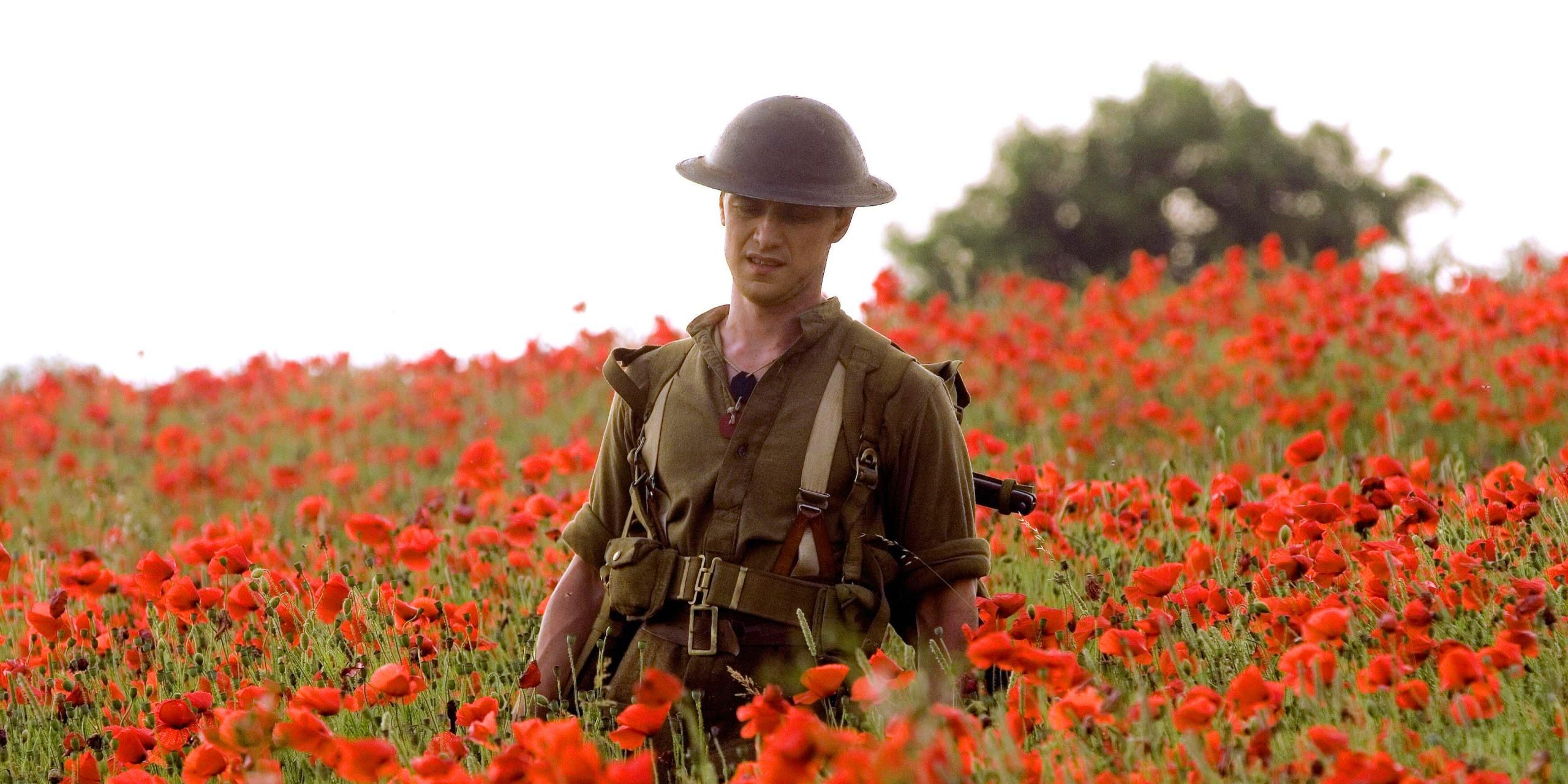 James McAvoy in the film Atonement 2007