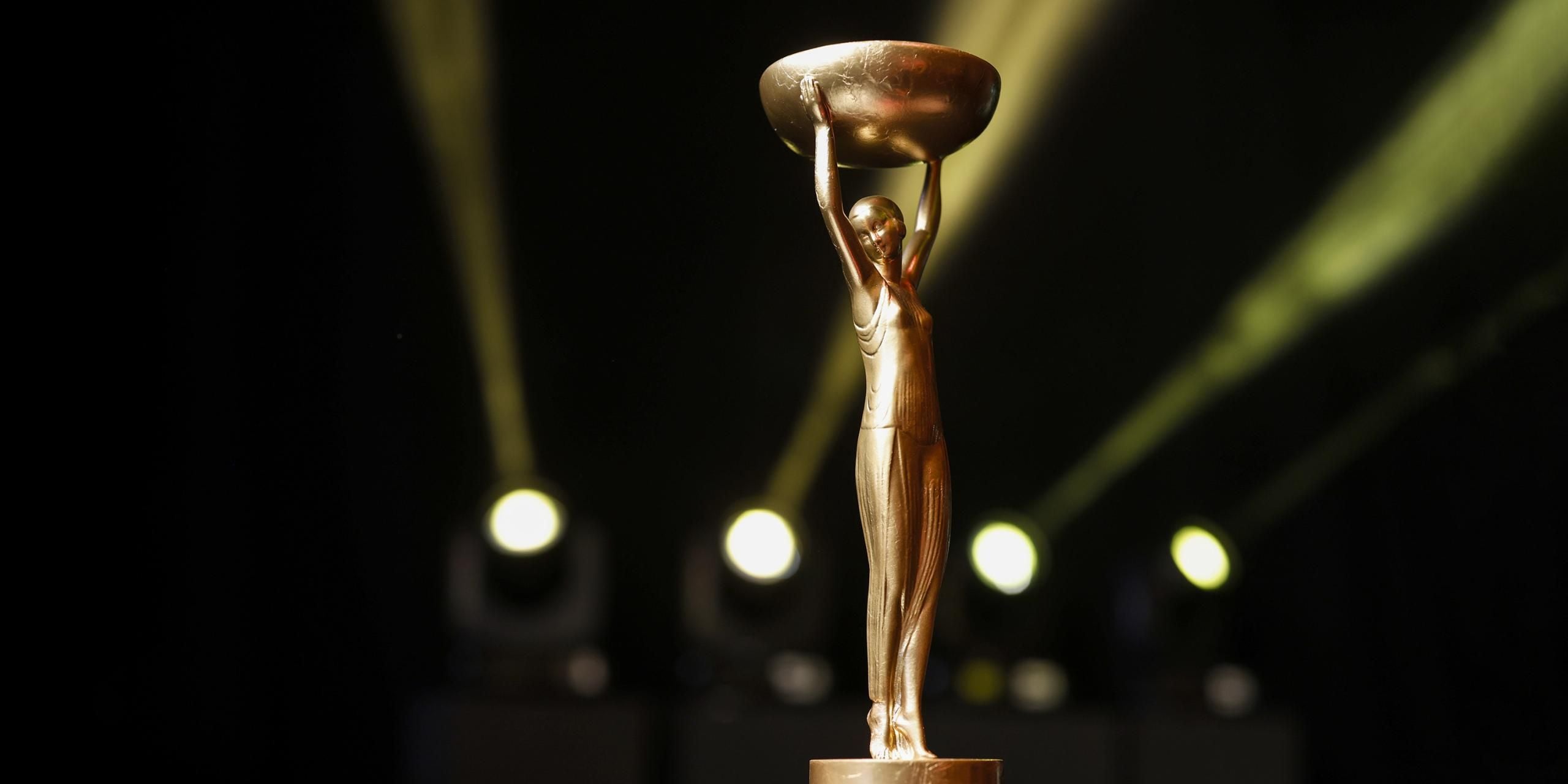 Iris, the Booker Prize trophy