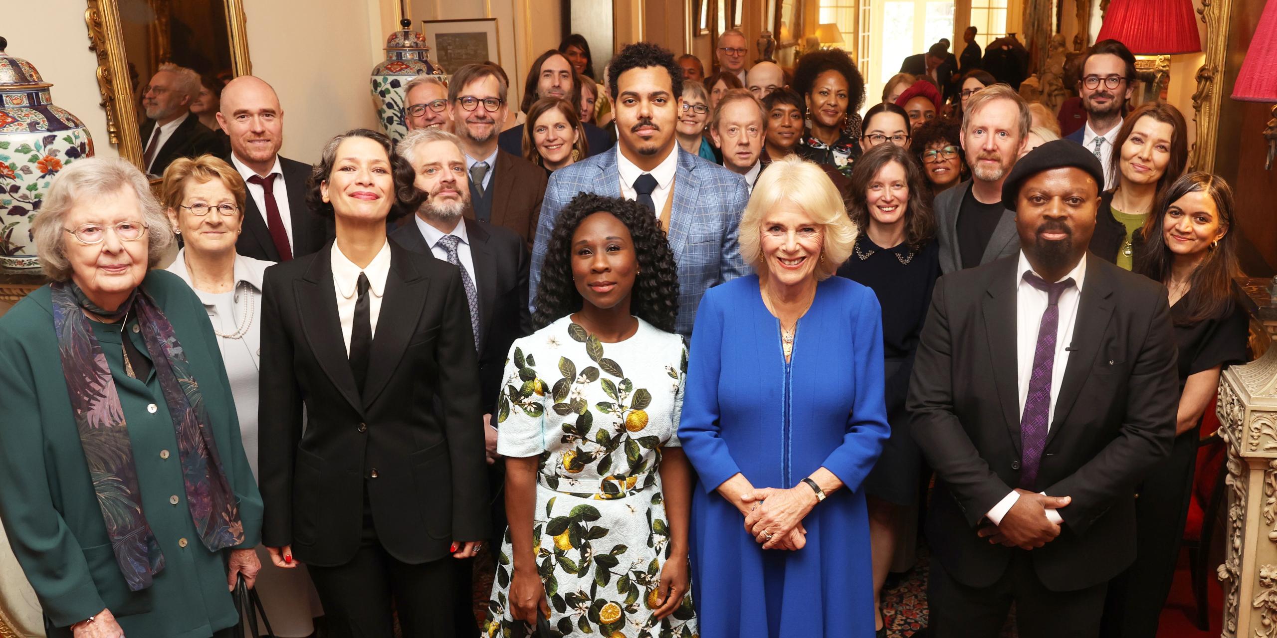 Queen Camilla hosts a reception to celebrate the Booker Prize 2023 shortlist authors at Clarence House, November 23, 2023