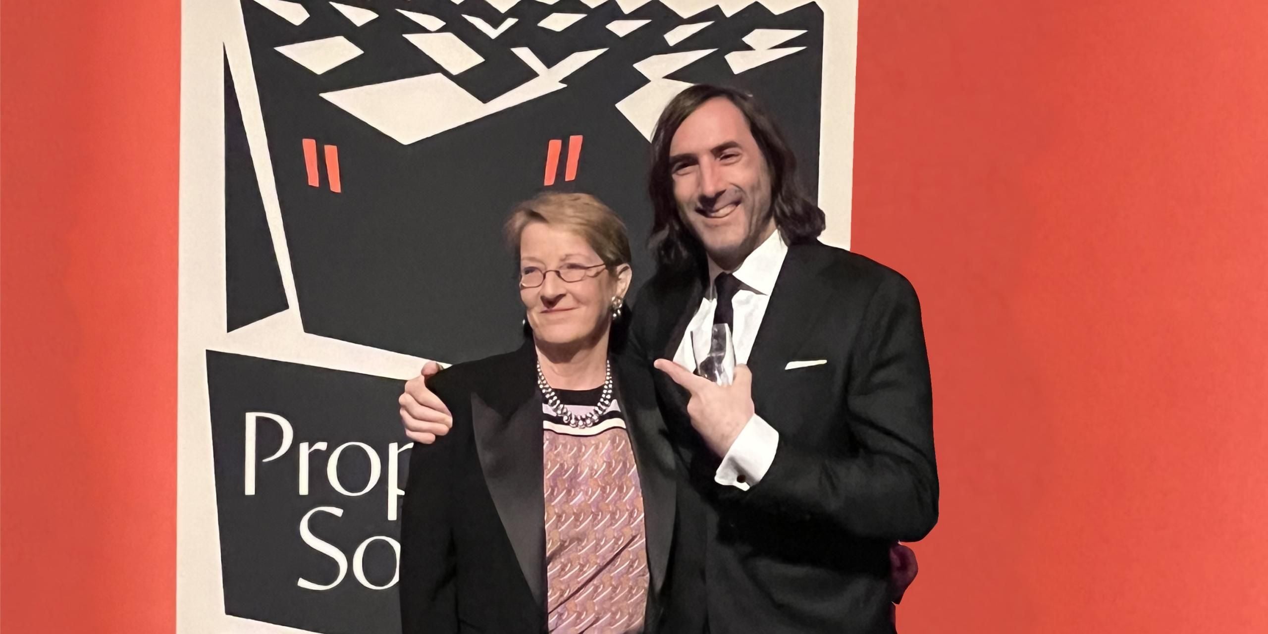 Paul Lynch with editor and publisher Juliet Mabey