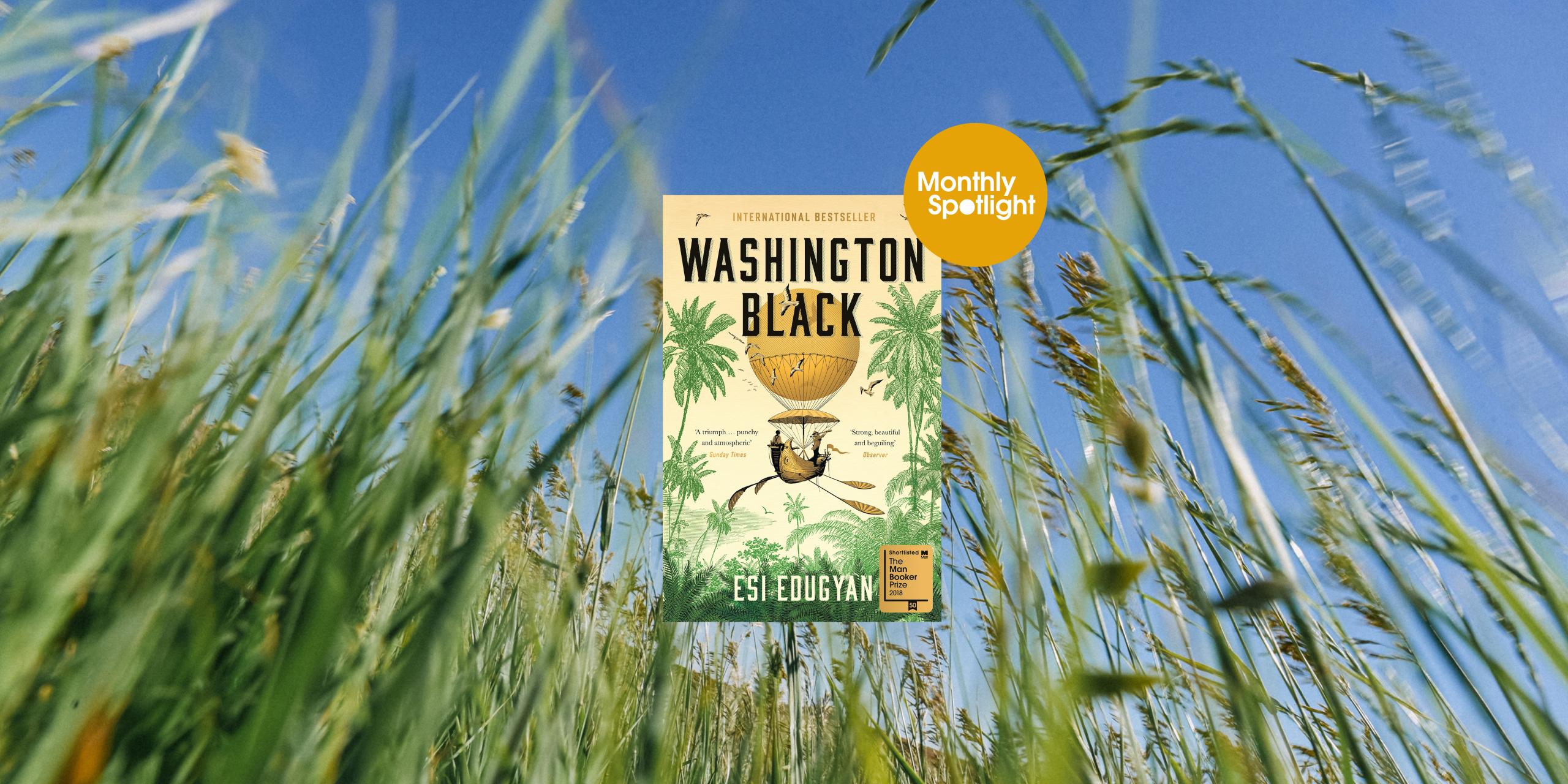 Front cover of Washing Black with orange monthly spotlight badger over a picture of crops.
