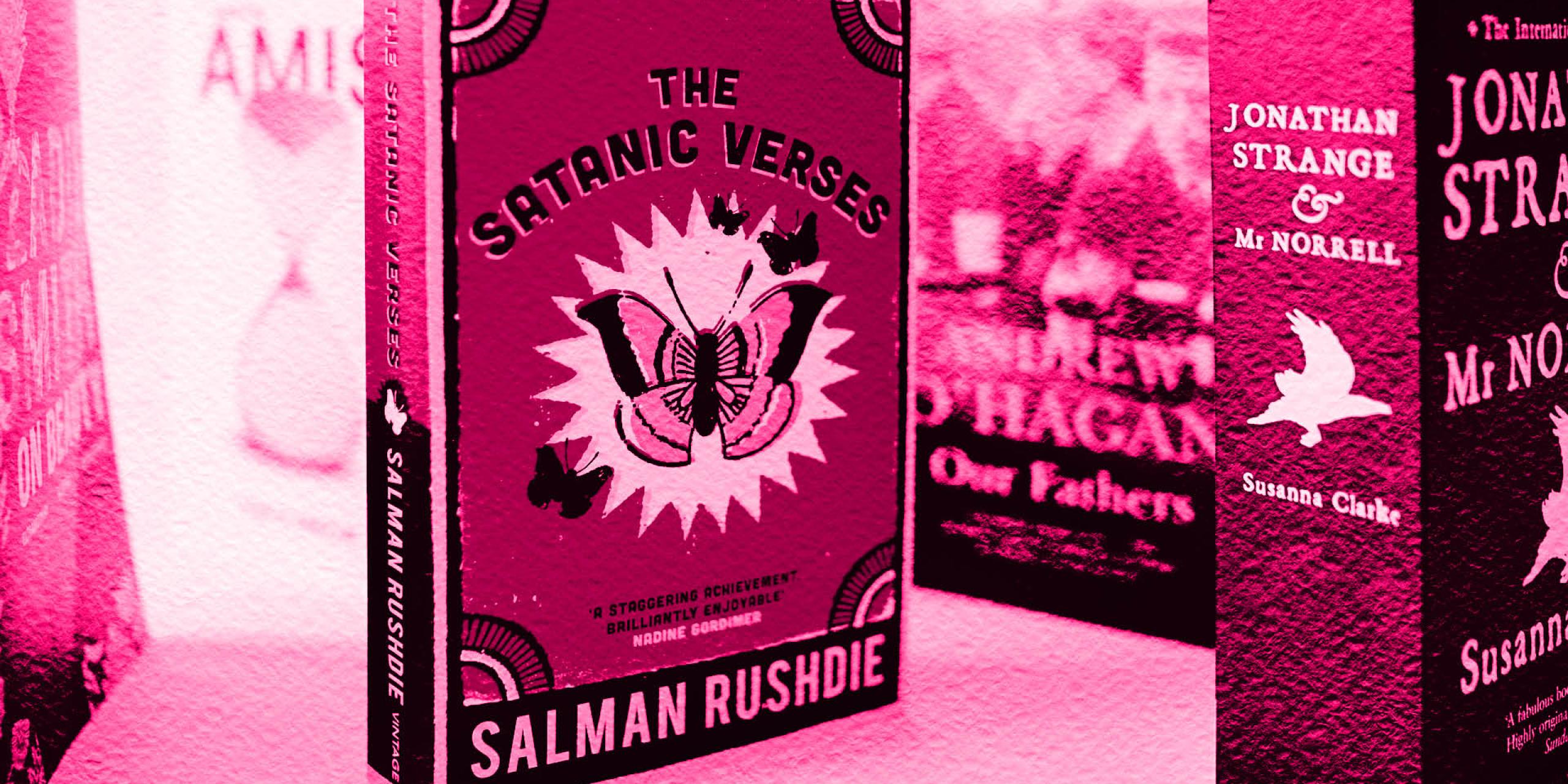 The Satanic Verses by Salman Rushdie book cover