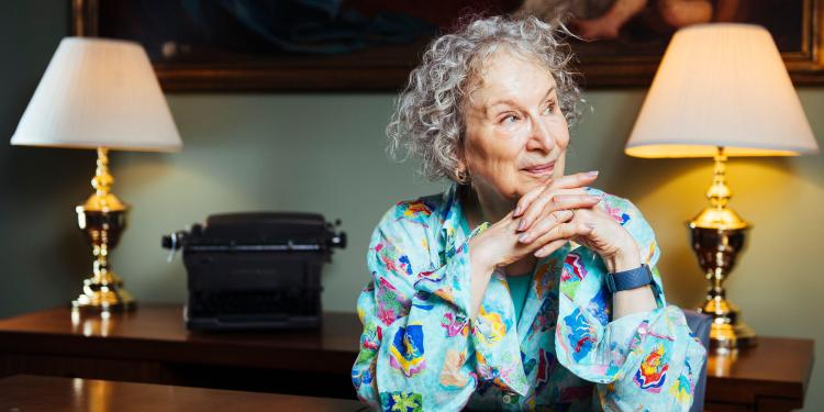 Author Margaret Atwood posing for a portrait in Toronto, Canada.
