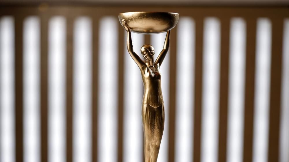 Iris, the Booker Prize trophy
